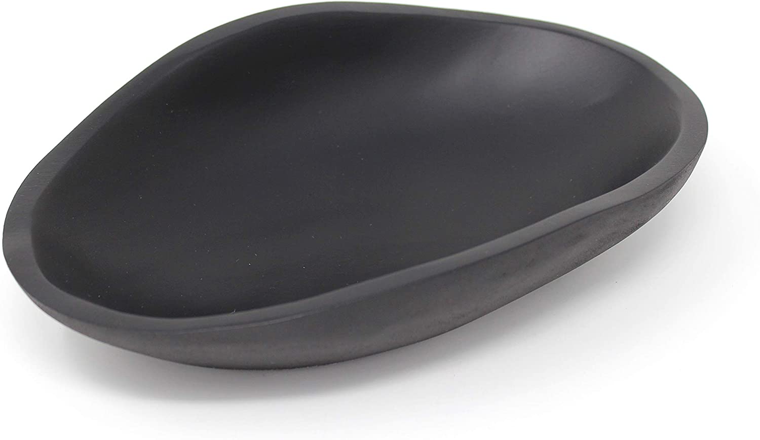 Trendy Wood & Light Shell Black Decorative Bowl Wooden Bowl Decorative Modern Decorative Item Gift (Black)