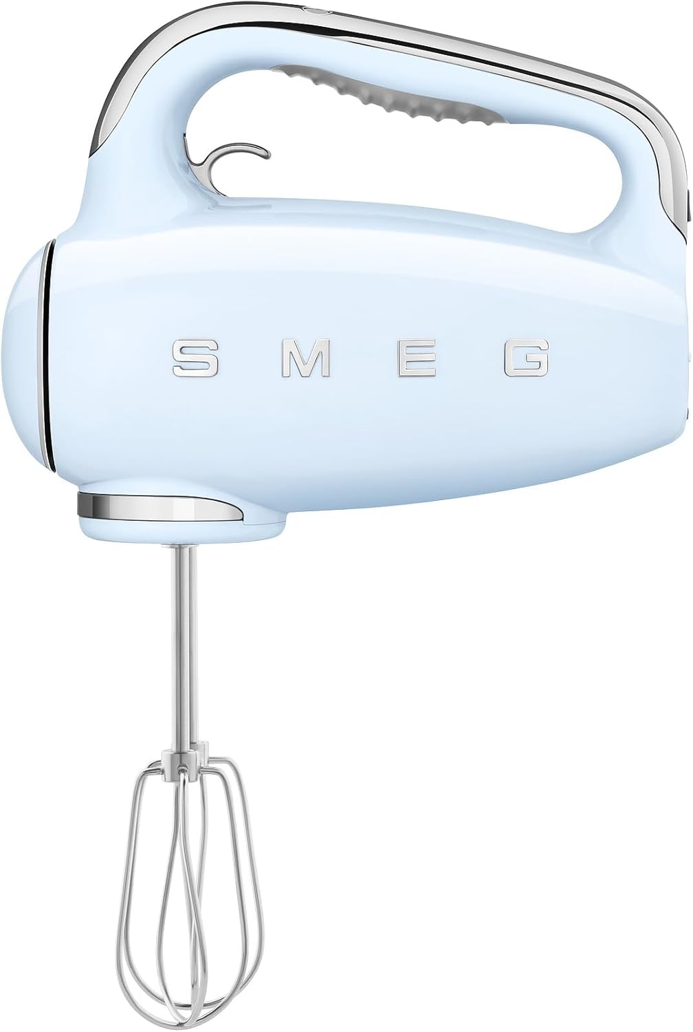 Smeg, HMF01PBEU Electric Mixer, 9 Speed ​​Levels, Turbo Function, Smooth Start / Start-Up System, 4 Whips, 2 Ganci Mixers and Coated, 250 W, Blue