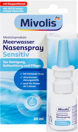 Mivolis Seawater Nasal Spray Sensitive, 20 ml