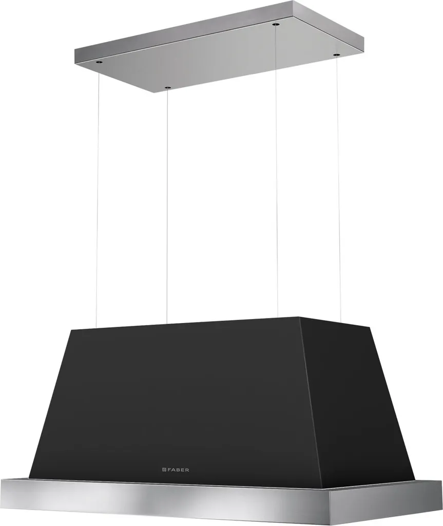 Faber Thea Island Cooker Hood 80 cm Matt Dark Grey