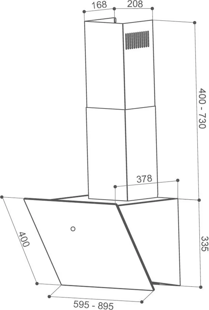 FABER S.p.A. 330.0567.491, 580 m³/h, exhaust/recirculating air, B, A, D, 67 dB