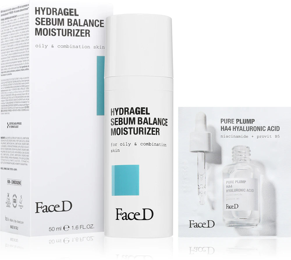 Face D Hydragel Sebum Balance Moisturizer hydrating gel-cream for oily and combination skin