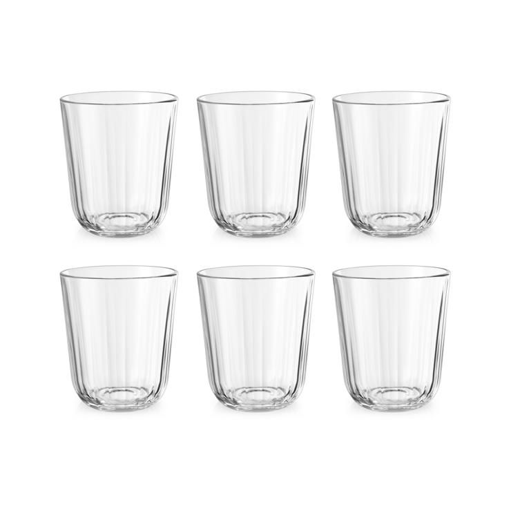 EVA SOLO Facet water glass 27cl 6er pack