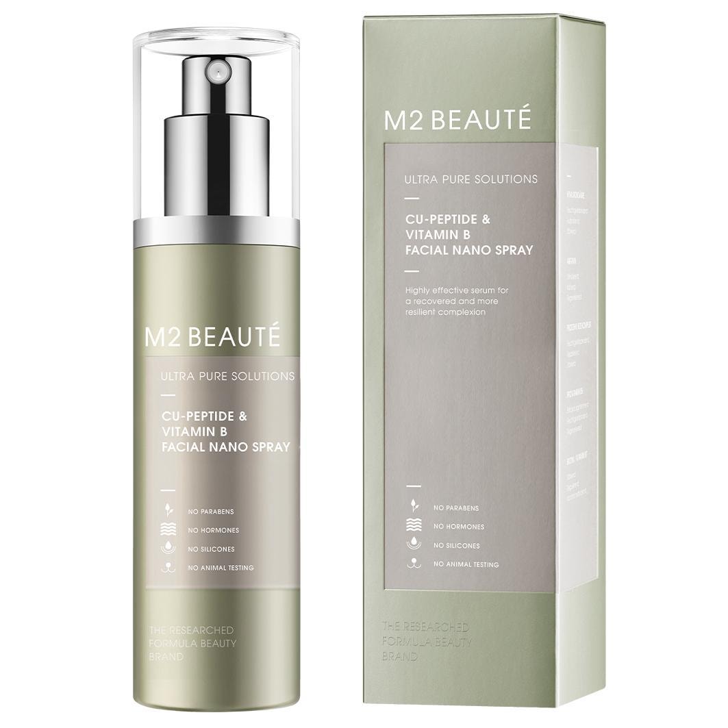 M2 Beaute Ultra Pure Solutions Cu-Peptide & Vitamin B Facial Nano Spray