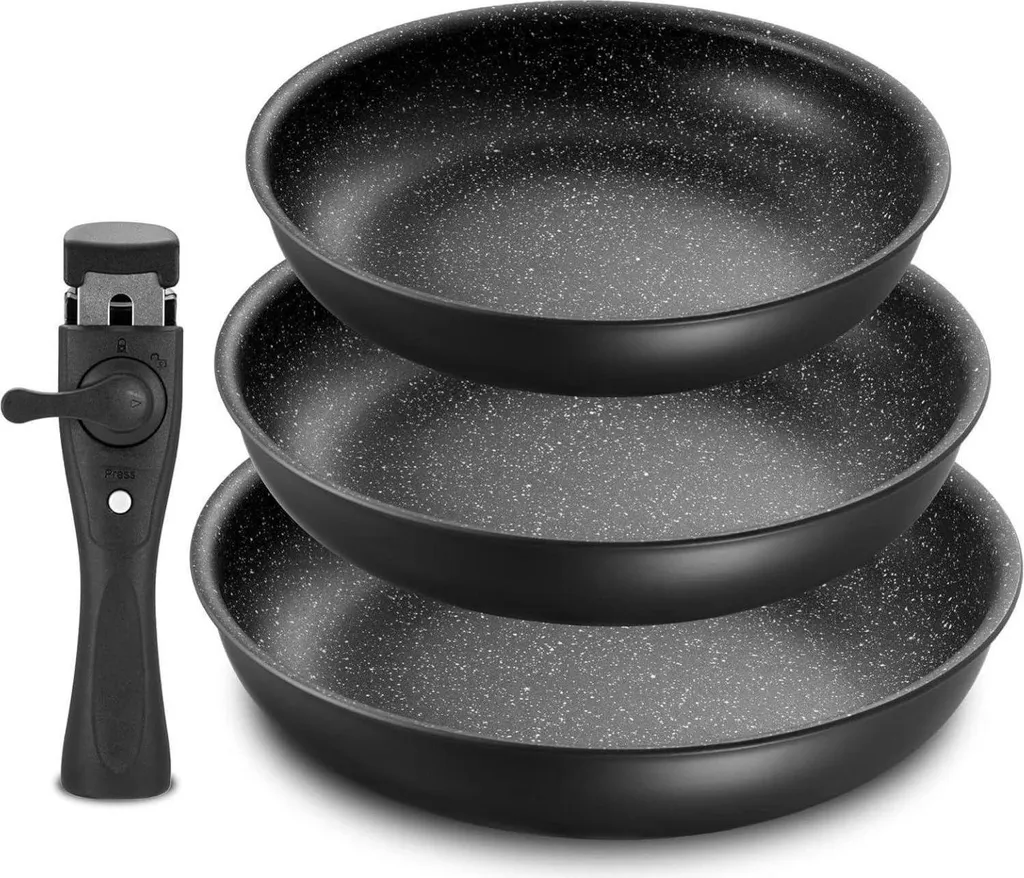 sonstige Fadware 4-piece frying pan set | 20+24+28 cm | Non-stick | Suitable for all hob types | Oven-safe