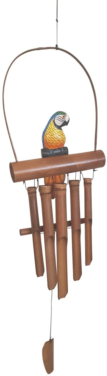 Ciffre Fair Trade Hand Wind Chime Bamboo Tube Bird Large Approx. 90 Cm Wind Chime 