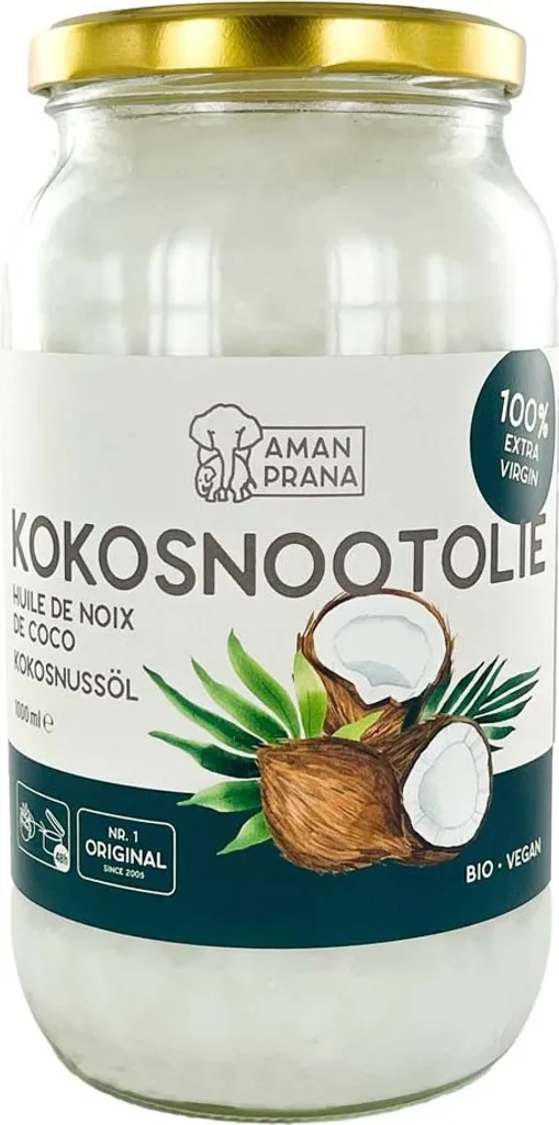 Aman Prana Fair Trade - Coconut Oil 1L 1000 ml
