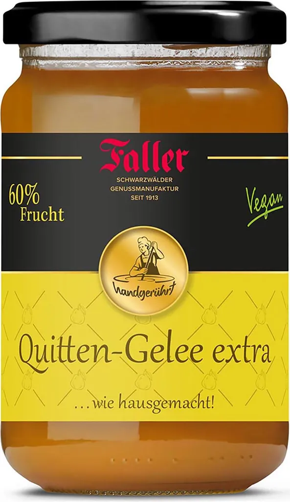 Faller Konfitüren Faller Quince Jelly Extra: Homemade delight, 60% fruit, 330g