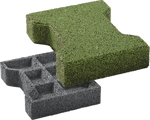 Fall protection double T plasters terrasoft 360 pieces 20x16x4.3 cm 10 sqm green