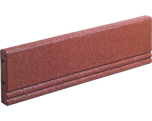 Fall protection lawn edging terrasoft 10 pieces 100x25x5 cm red