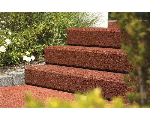 Fall protection sandbox edging terrasoft 5 pieces 100x30x15 cm red