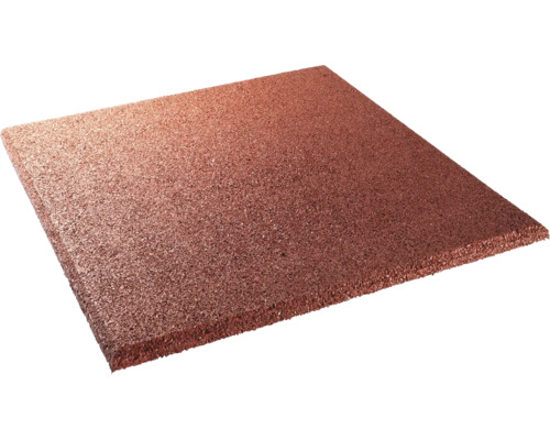 Fall protection mat terrasoft 50 x 50 x 2.5 cm red-brown