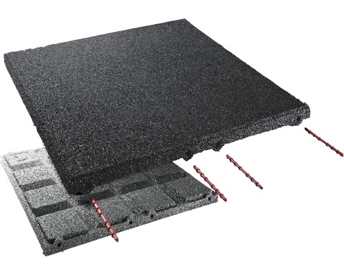 Fall protection mat terrasoft 50x50x3 cm anthracite
