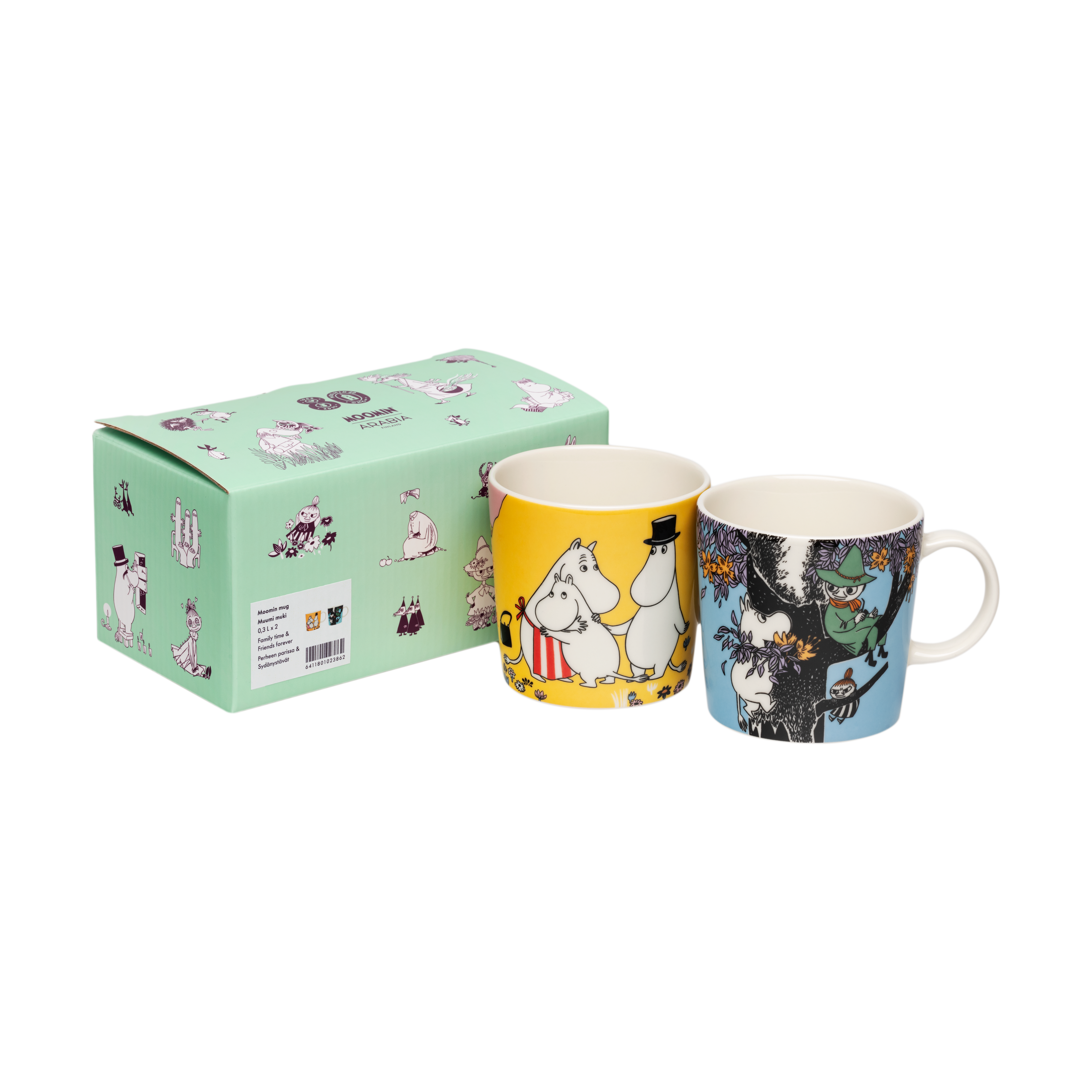 Moomin Arabia Family Time & Friends Forever Moomin Mug 2-Piece Set