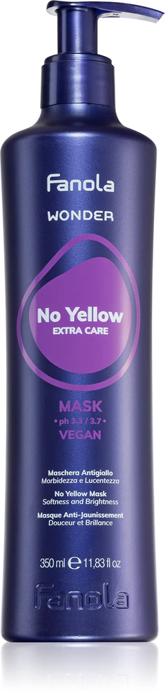 Fanola Wonder No Yellow Extra Care Mask Hair mask neutralizes yellow discoloration