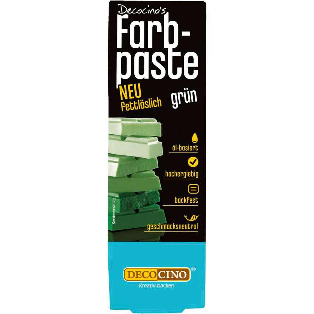 Decocino Color paste green, fat-soluble