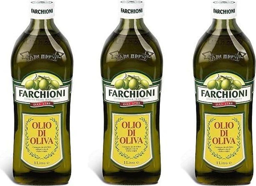 Farchioni Italian Olive Oil Glass, 1 l, 3 pieces 3000 ml