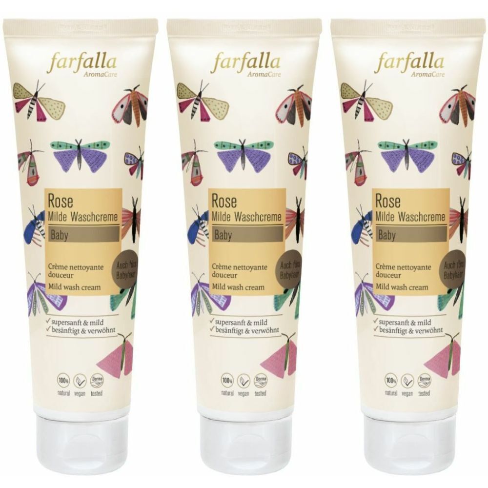 farfalla AromaCare Rose Mild Washing Cream 435 ml