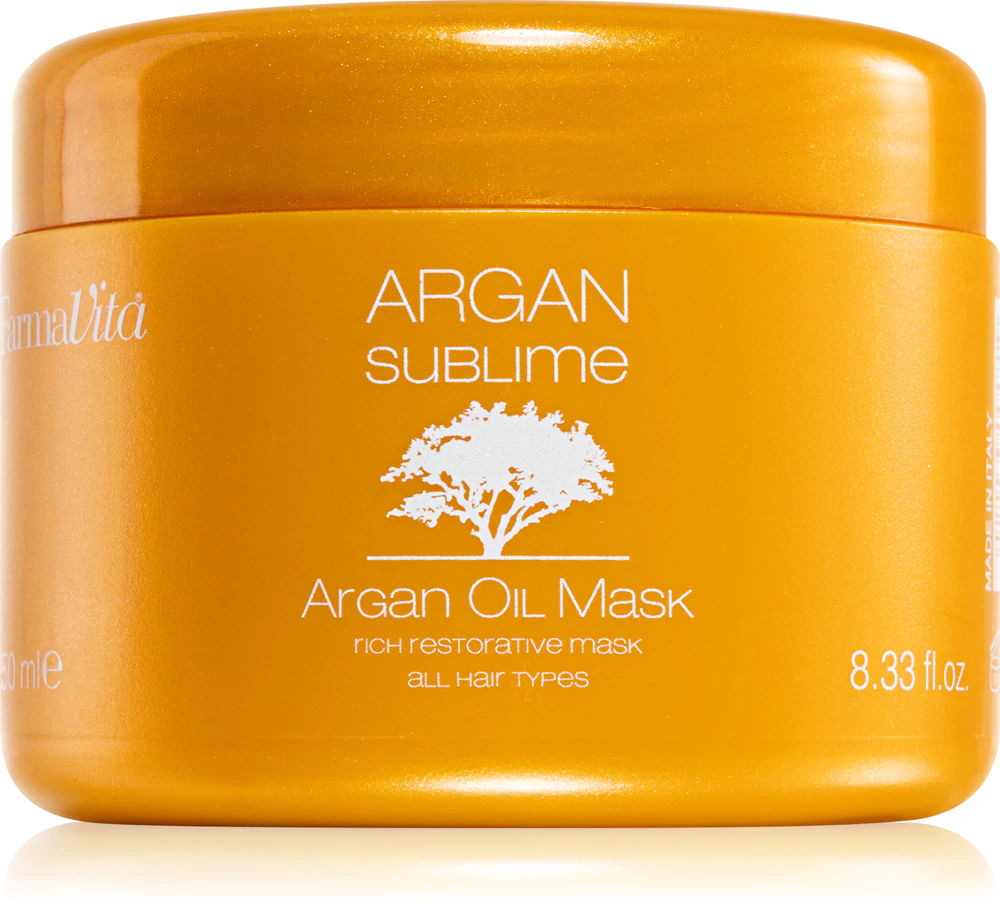 FarmaVita Argan Sublime regenerating and moisturizing mask for hair