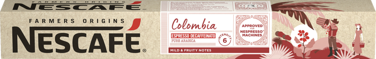 Nescafé Farmers Origins Colombia Espresso Decaffeinato Kapseln