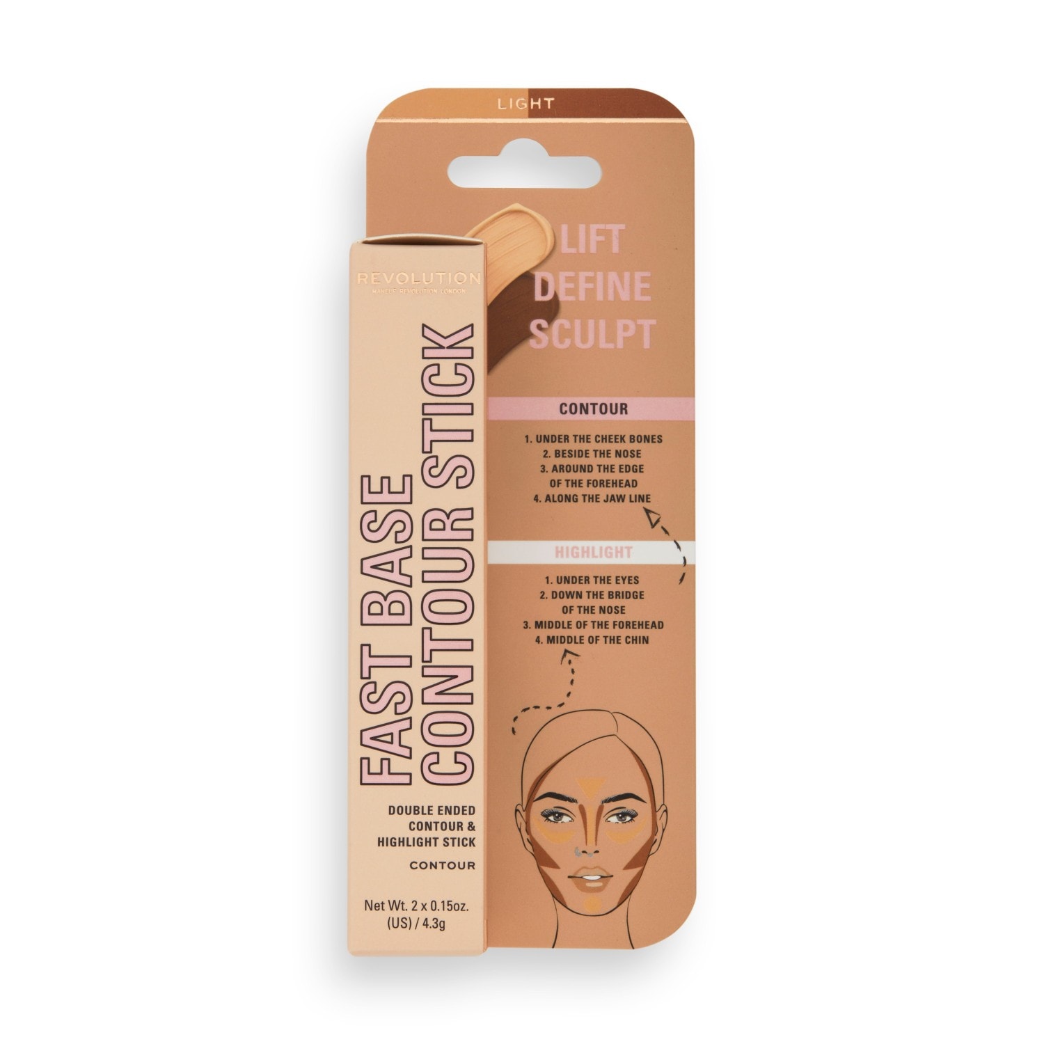 Revolution Fast Base Contour Stick, Light