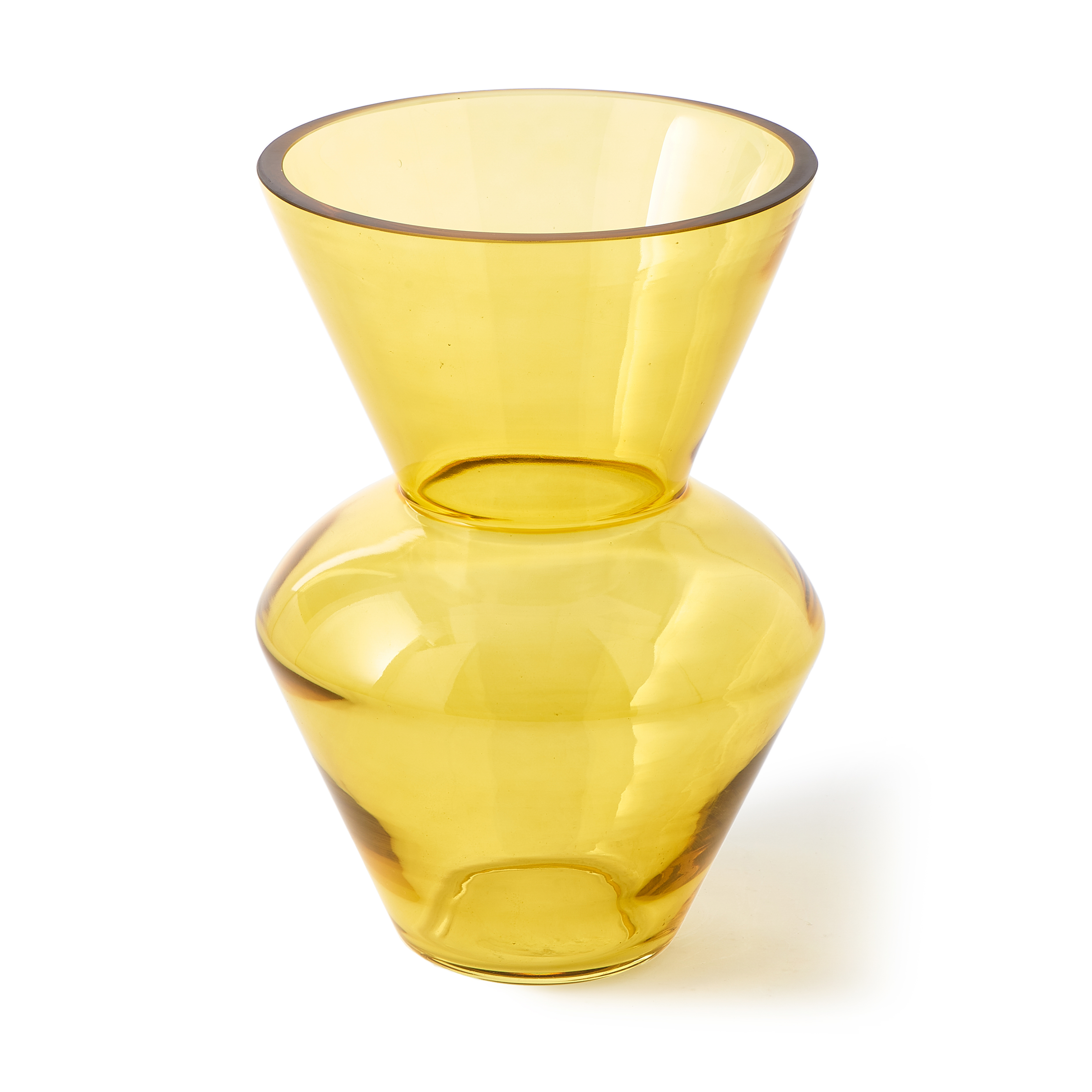 POLSPOTTEN Fat neck Vase S 35 cm, Yellow