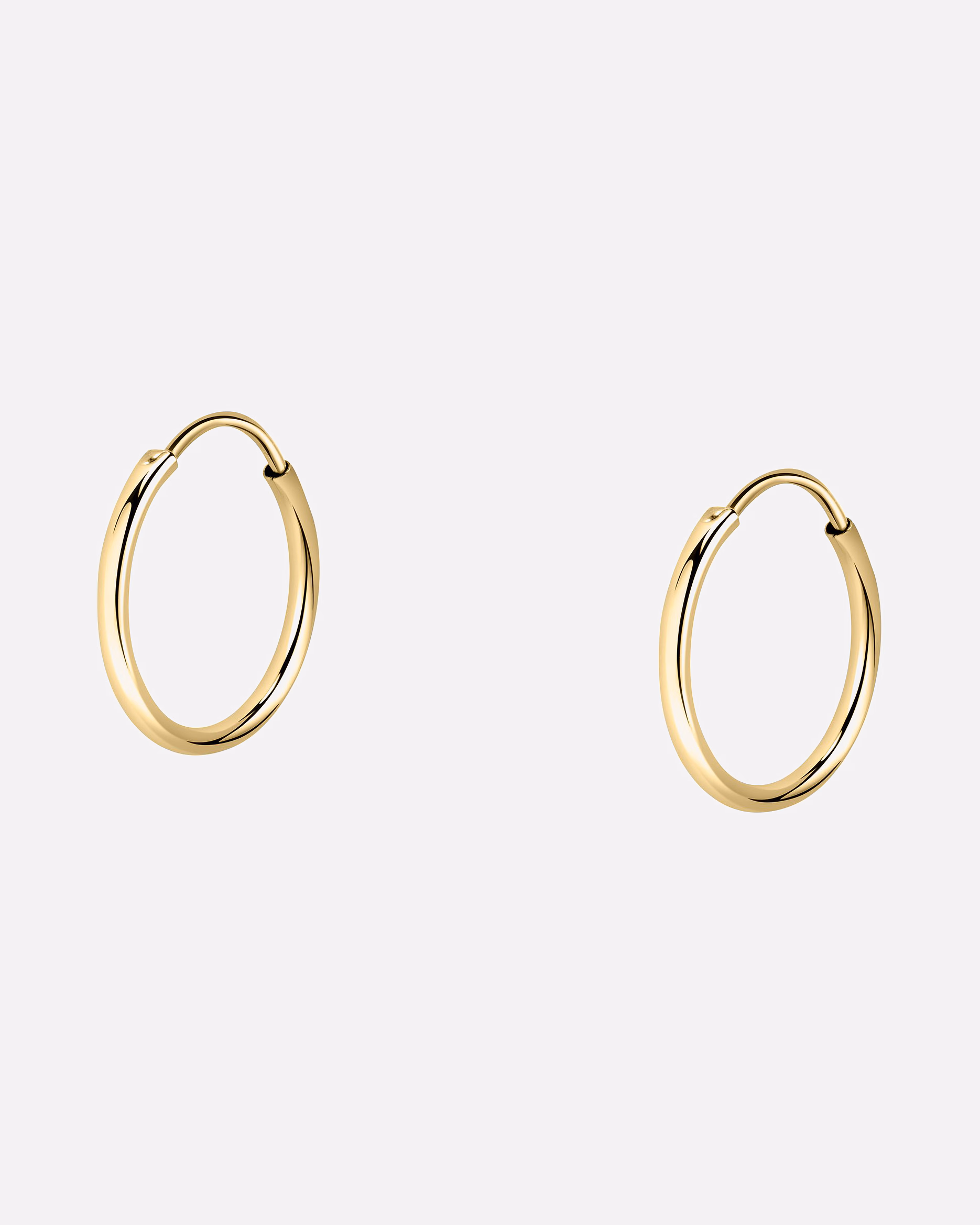 FAVS earring hoop earrings 375 yellow gold