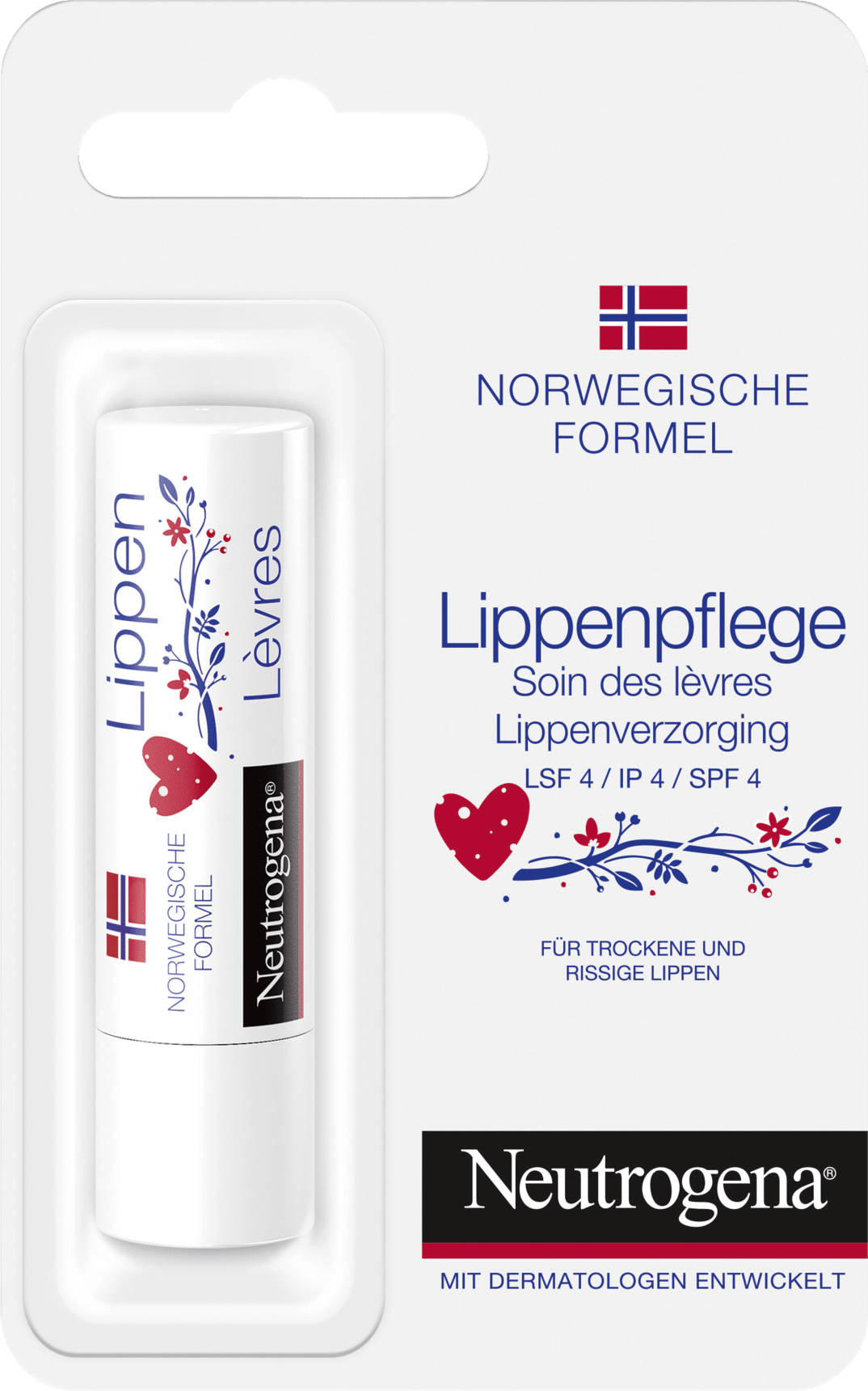 Neutrogena Lip Balm Norwegian Formula Lsf4, 4.8 G