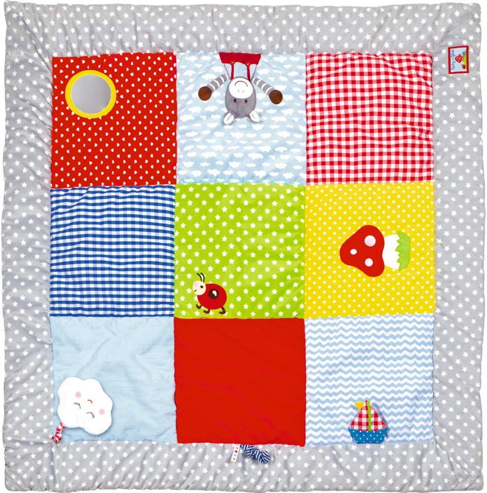 DIE SPIEGELBURG Playing and crawling blanket with game elements