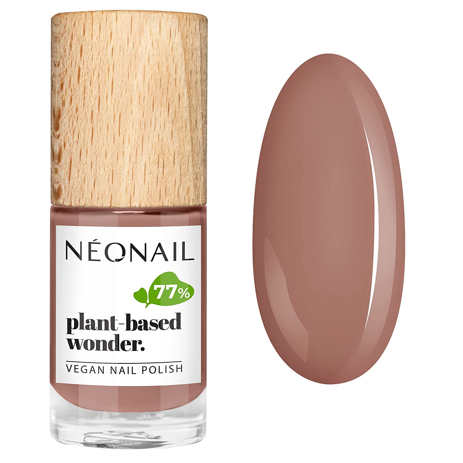 NEONAIL VEGAN Classic Nail Polish Brown 7.2 ml Pure Teak 8690-7, ‎pure