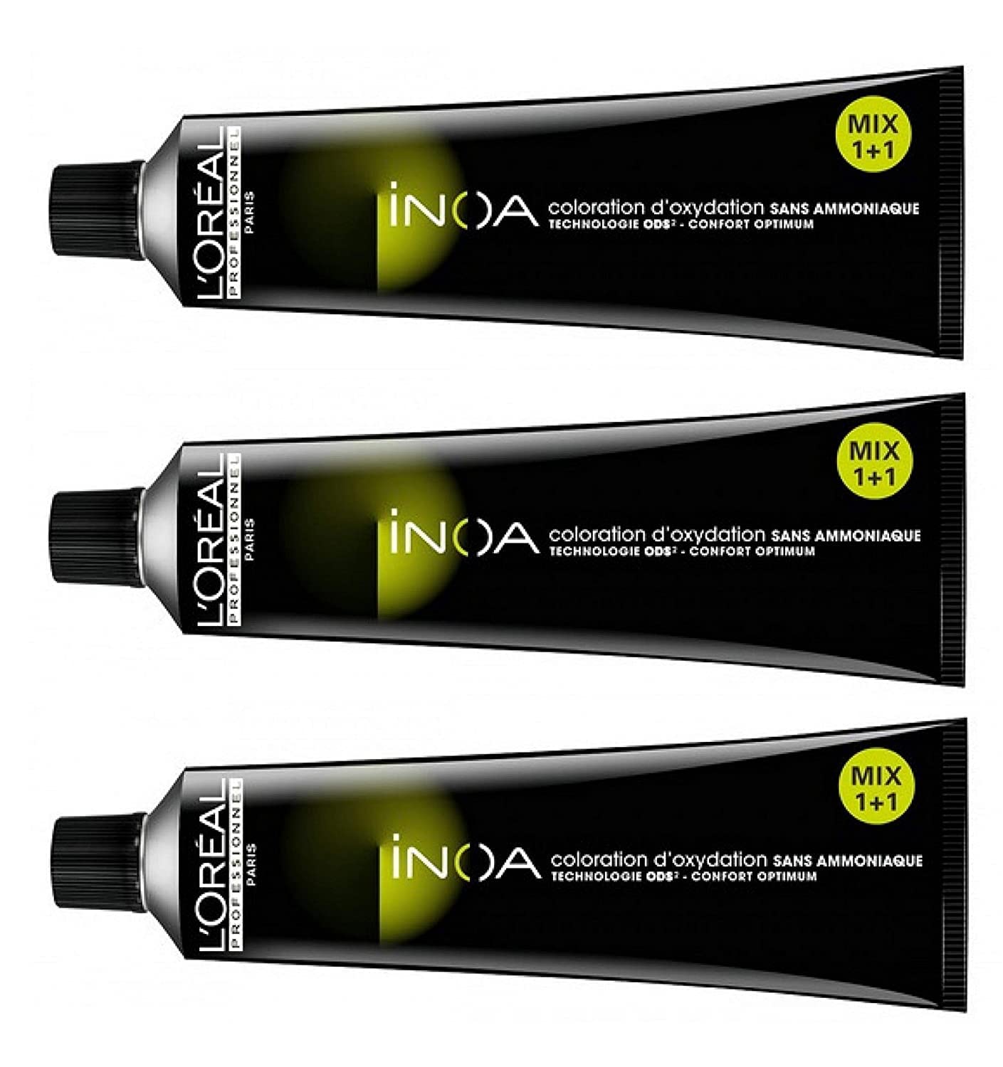 L'Oréal Professionnel Loreal INOA Haarfarbe Nr. 7 Mittelblond 3 x 60 ohne Ammoniak