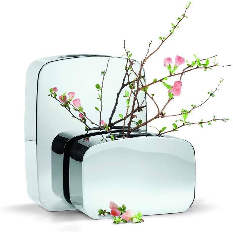 Philippi vase Stainless Steel High-Gloss Polished Various Sizes Salon