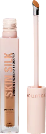 Revolution Concealer Skin Silk Under Eye Brightener Tan Golden, 4 ml