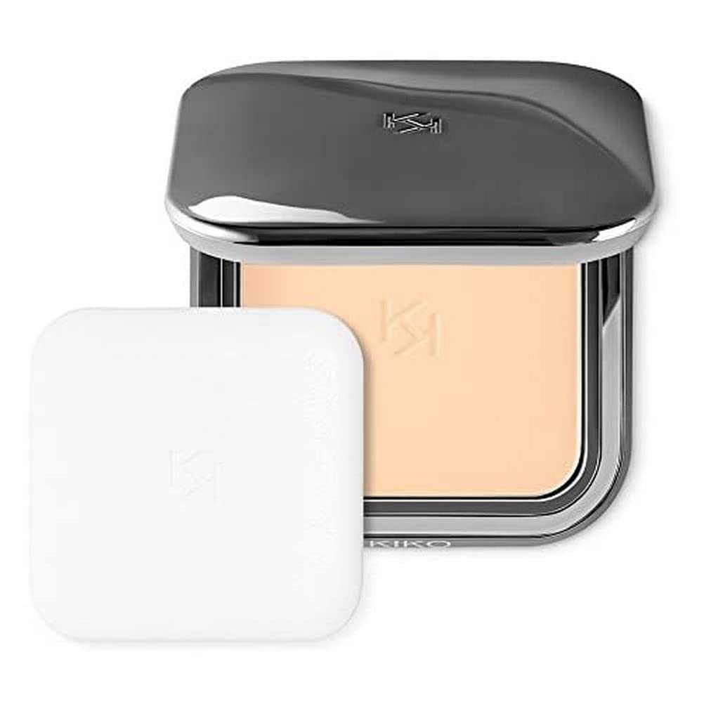 KIKO Milano Matte Fusion Pressed Powder 04 | Compact Powder with Natural Matte Finish, honey ‎04