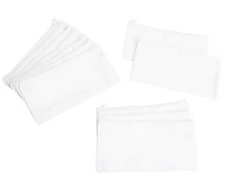 Pencil cases, blank, 12 pieces