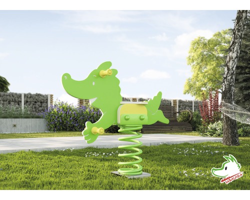 Spring rocker weka Tabaluga - the spring dragon plastic green