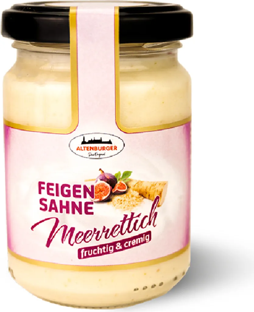 Altenburger Senf & Feinkost GmbH Fig Cream Horseradish, 140 g