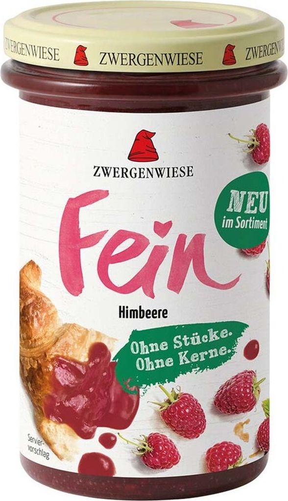 Zwergenwiese Fine fruit spread - raspberry 280g 2-pack