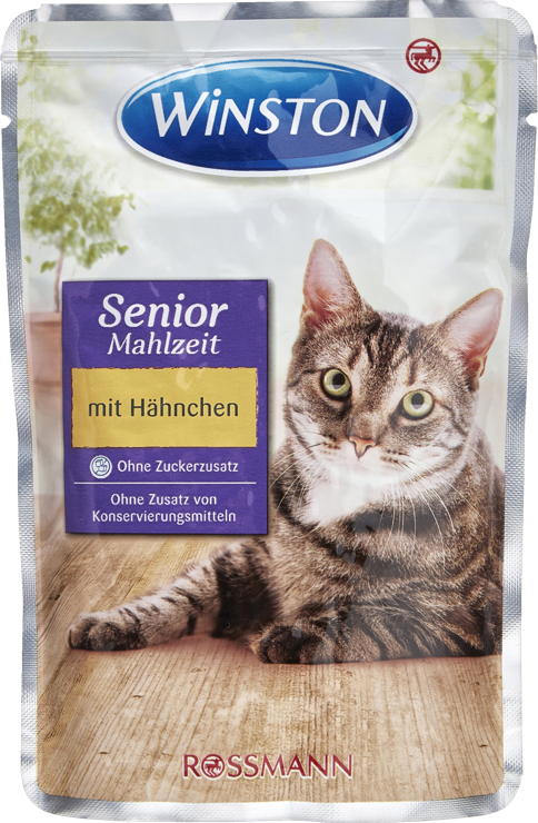 Winston Fine senior meal with chicken in delicate sauce
