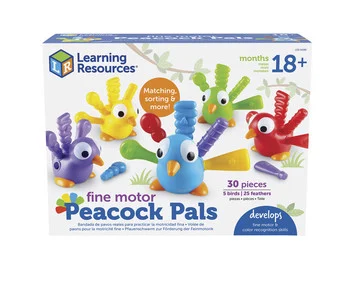 Fine motor skills game “Peacock Friends”