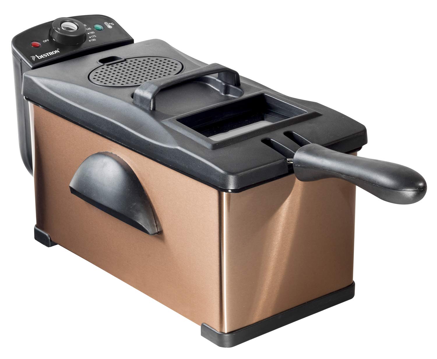 Bestron Af370Co Copper Collection Friteuse, Kupfer, 3.5 Liters