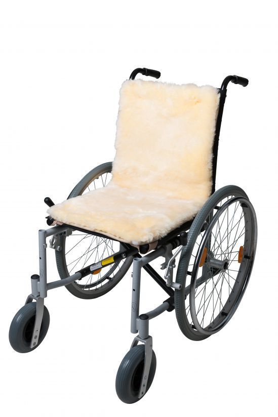 fellhof wheelchair cushion with Merino lambskin, 84x42cm, OEKO-TEX® Leather Standard 1 St