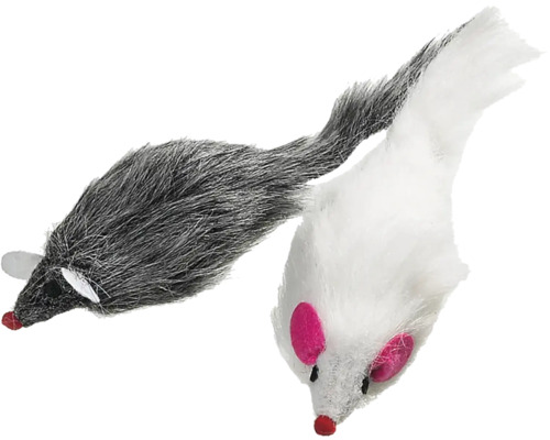 Karlie Fur mouse with voice 12 cm random color and pattern selection