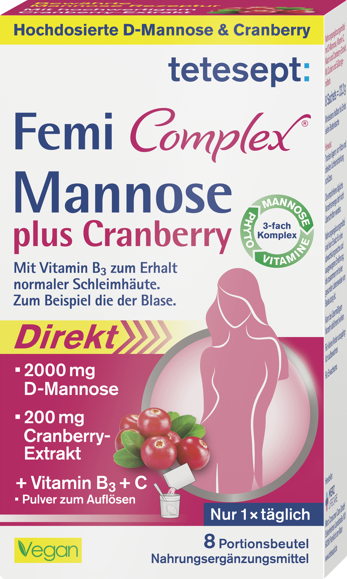 tetesept Femi Complex Mannose plus Cranberry