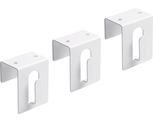 Meister Window and door hooks steel white 3 pieces