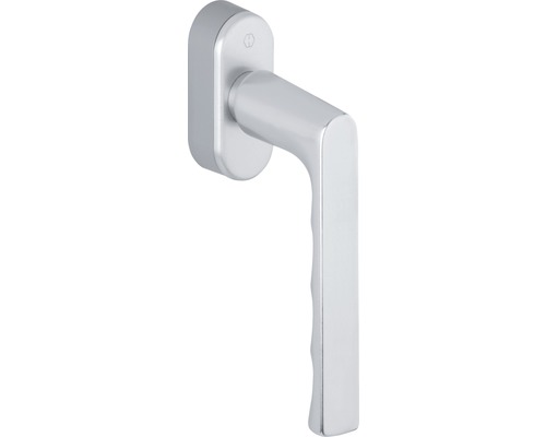 Window handle Hoppe SecuForte 11696370 Hamburg 0700/UD9020 silver Pin length variable 32-42 mm including fastening screws