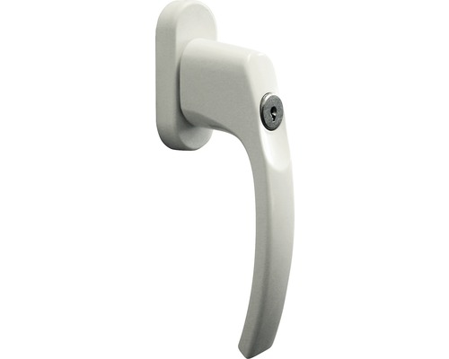 Alpertec Window olive (window handle) Nepomuk aluminum/matt white lockable