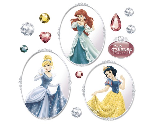 Komar Window sticker Disney Edition 4 Princess 31 x 31 cm pink