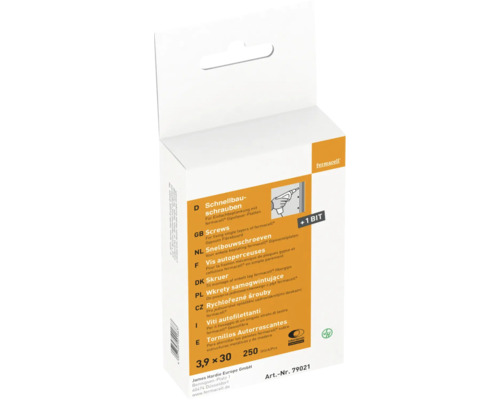 fermacell drywall screws for gypsum fiber boards 3.9 x 30 mm pack = 250 pieces