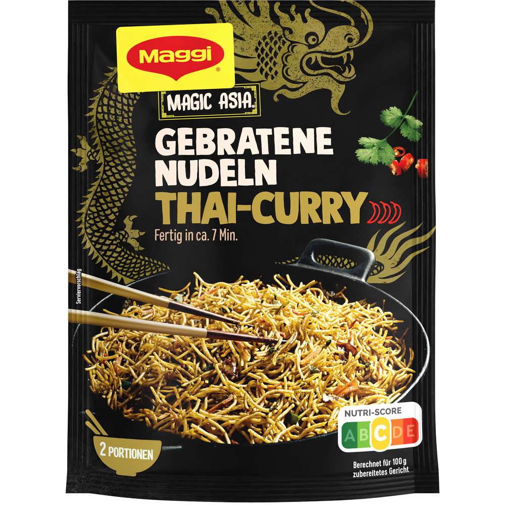 Maggi Ready meal Magic Asia, Fried Noodles Thai Curry